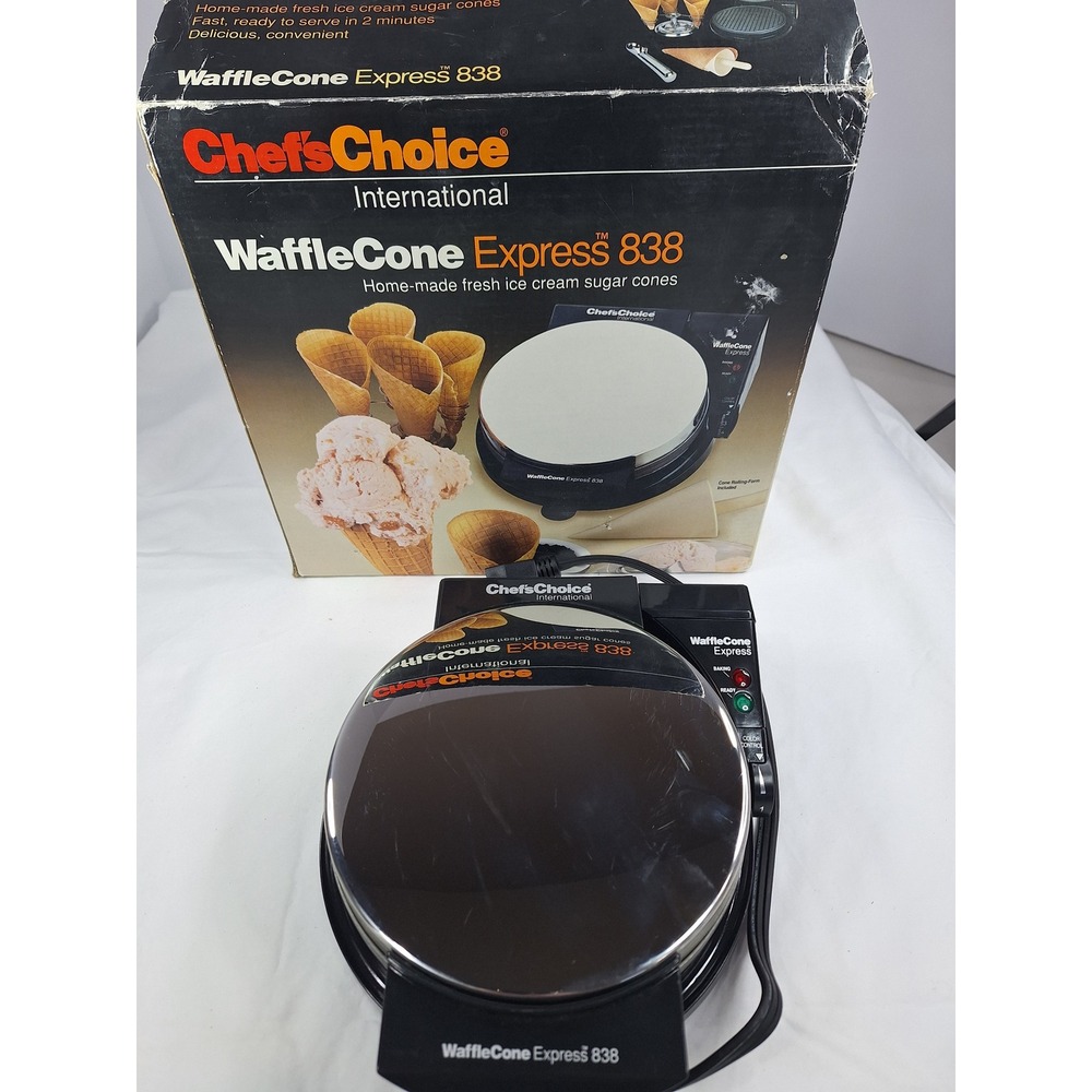 Chefs ChoiceWaffleCone Express 838 Black Ice Cream Cone Maker missing cone form